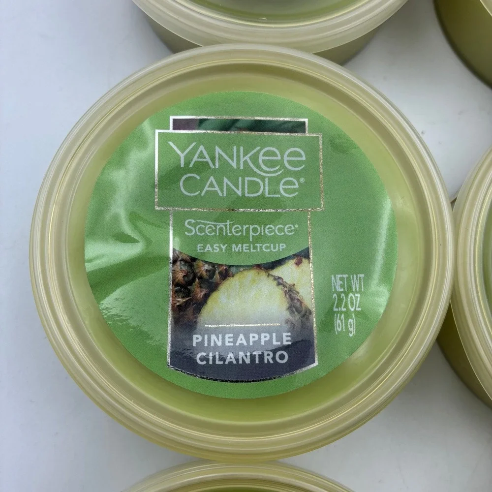 Yankee Candle Scenterpiece Easy MeltCup Pineapple Cilantro 2.2oz Lot of 6